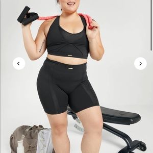 Whitney Mesh Sports Bra Gymshark Black L